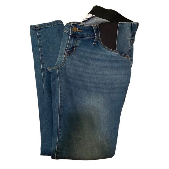 ISABEL Maternity Under Belly Jeggings Blue Denim Size 4 - Picture 5 of 8